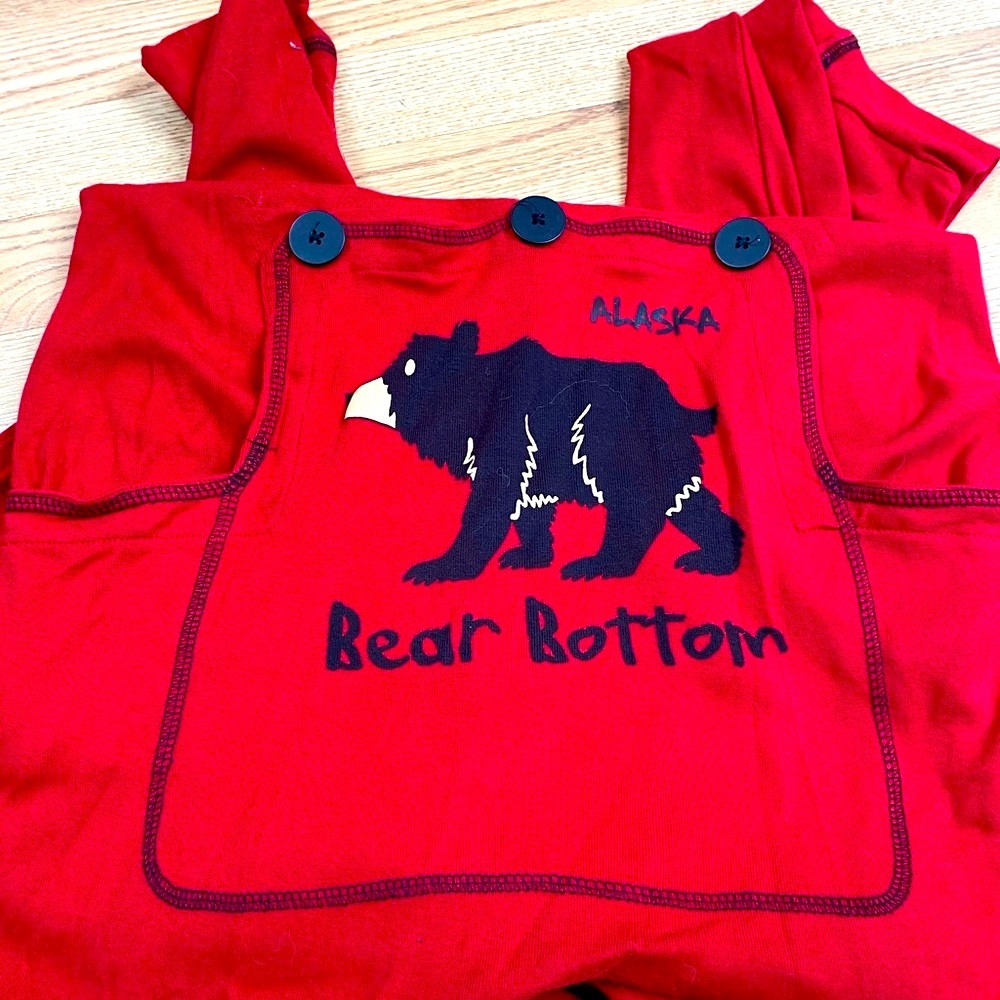 Lazy One One Piece Lounge Set Sz Xs Button Flap - image 2